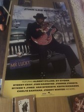 John Lee Hooker 1991 Mr. Lucky Promo Poster  Carlos Santana Roy Rogers Ry Cooder