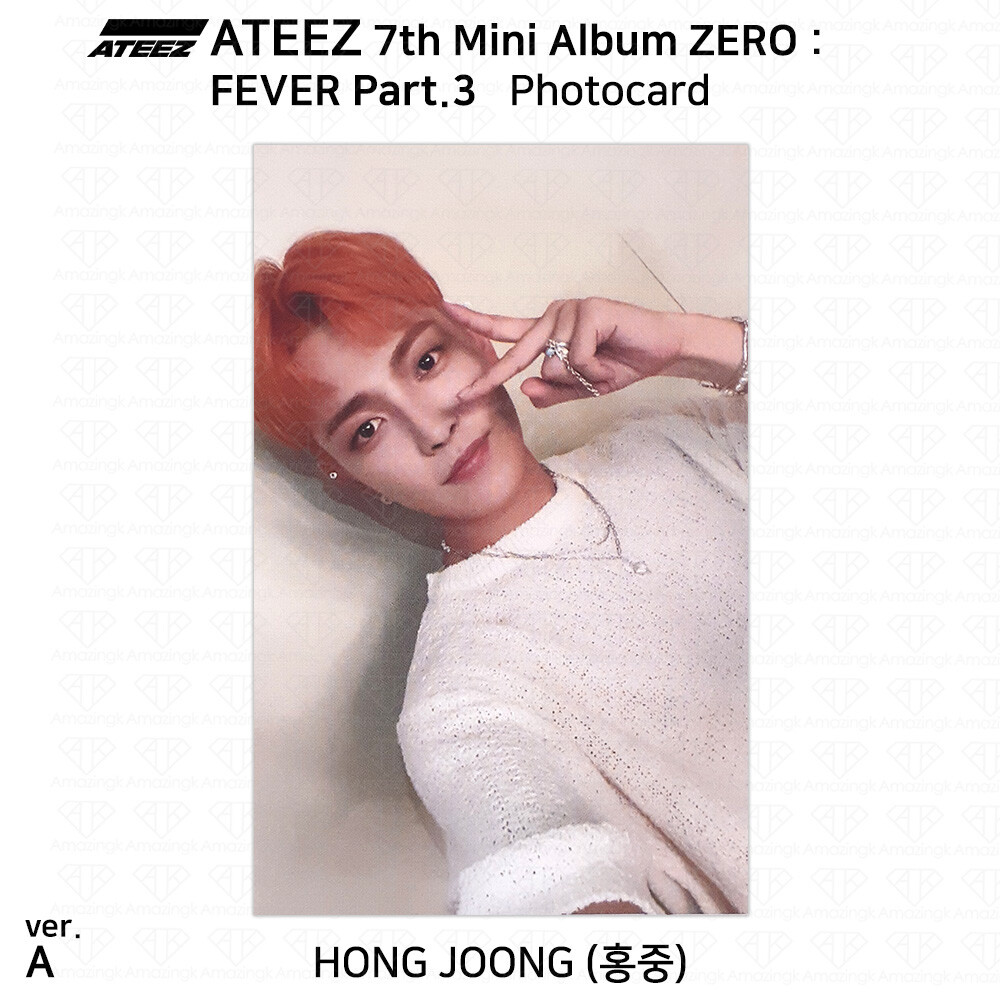 ATEEZ 7th Mini Album Zero Fever Part 3 Official Photocard ATEEZ 7th Mini Album Zero Fever Part 3 Official Photocard