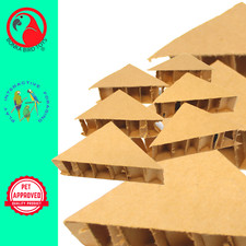 2302 Pk6 Cardboard Triangles Foot Talon Craft Part Bird Toys