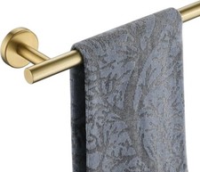 New Bathroom Towel Bar Brushed Gold 9" Stainless Steel 0.8mm 12.1" Fast Shipping
