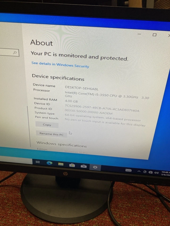 Dell Optiplex 7010 Intel Core i5-3550 3.3GHz 120 Gb Ssd 4GB RAM Windows 10 - Image 3 of 4