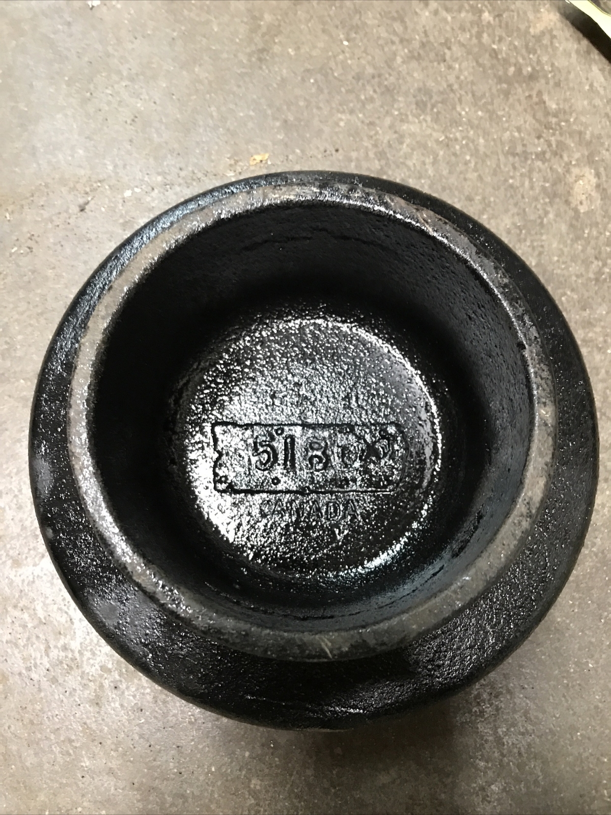 CAST IRON VALVE BOX LID “WATER bb” Bibby St Croix BB Canada 65/8” Diam