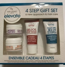 NEW! HAIR CHEMIST LIMITED ELEVATE 4 STEP HAIR CARE GIFT SET SULFATE FREE