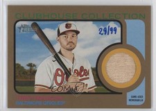 2022 Topps Heritage Clubhouse Collection Relics Gold 29/99 Trey Mancini 0m0