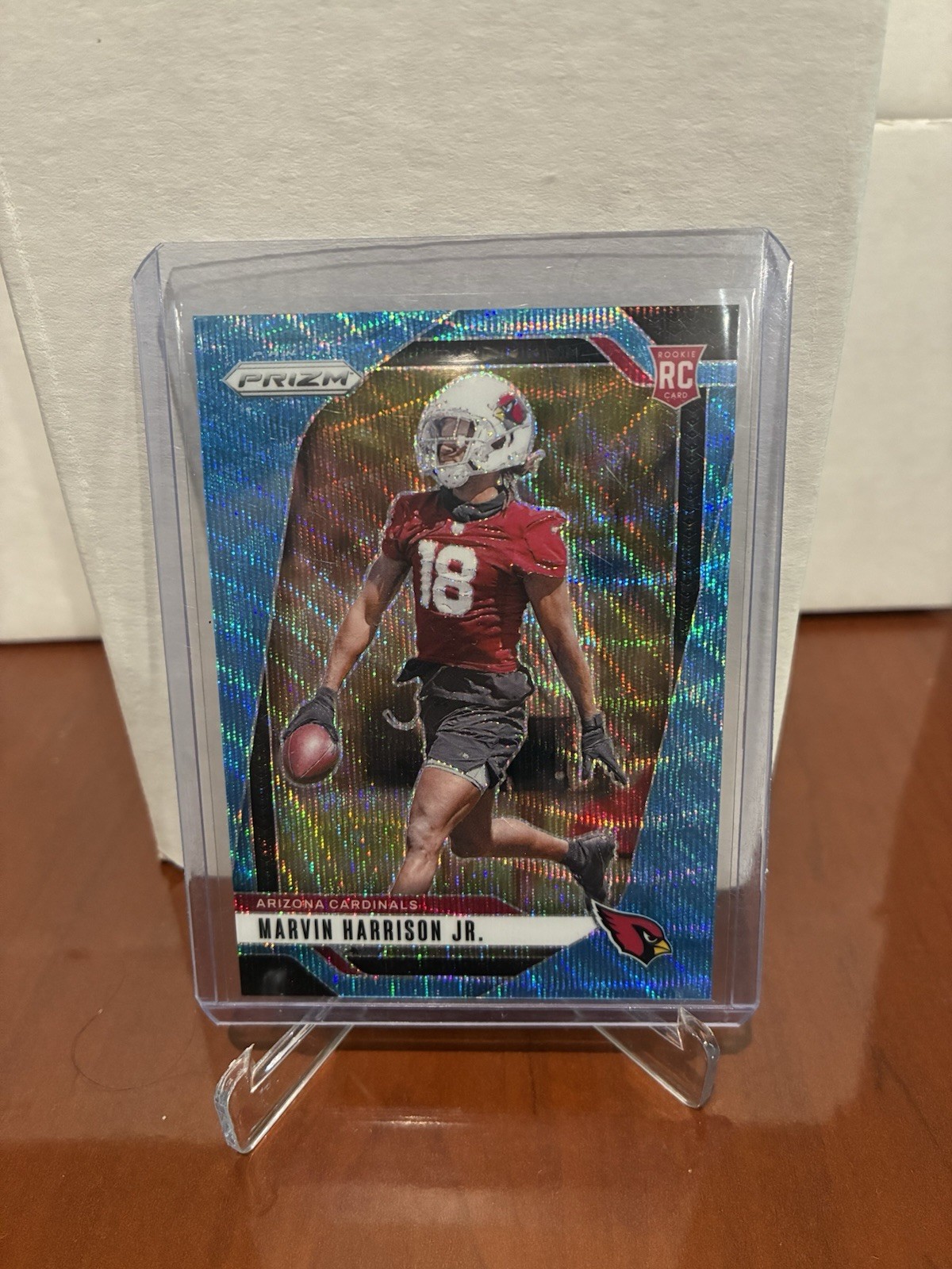 2024 Panini Prizm - Rookies Marvin Harrison Jr. #375 Blue Wave Prizm /230 (RC)