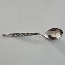 Nasco ROSEVINE CARESS Stainless Sugar Spoon Silverware Flatware 6 Inches 