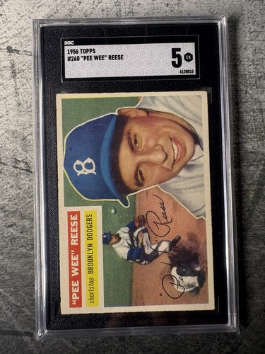 Pee Wee Reese #260 1956 Topps card