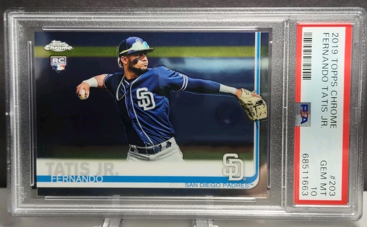 2019 Topps Chrome - Fernando Tatís Jr. #203 (RC) Rookie PSA 10 GEM MINT