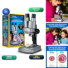 National Geographic Dual LED Microscope Science Kit Ages 8-12