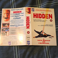 THE HIDDEN VHS (1989) CBS Fox Big Box - Mint Dual-Sided Sleeve - No Spine Fade!