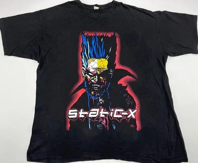 Vintage rare 2001 Static X cold we re so Cold vintage black shirt  QT3555