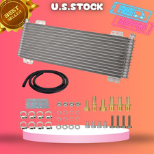 New 40k Transmission Oil Cooler Kit Heavy Duty Trans Cooler Mounting Hardware New 40k Transmission Oil Cooler Kit Heavy Duty Trans Cooler Mounting Hardware