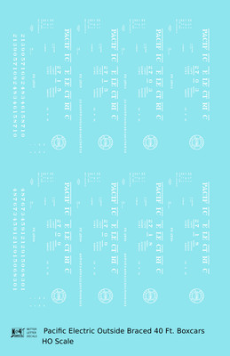 K4 HO Scale Decals Pennsylvania PRR 40 Ft Merch Service