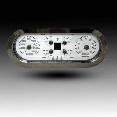 6 Gauge Universal Gauge Panel-Aurora By Intellitronix AUR1001 Color Changeable