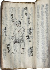 RARE Thick Chinese Traditional Medicine Manuscript Illustrations Qing Dynasty