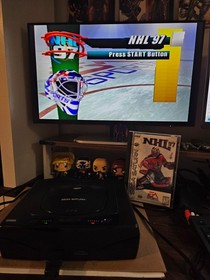 SEGA Saturn Home Console - Black w/ 2 controllers and 3 games - Tested and works