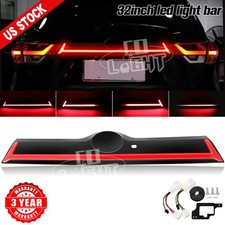 Smoked Rear LED Tail Light Trunk Brake For Toyota Highlander 2014-2019 W/Hole