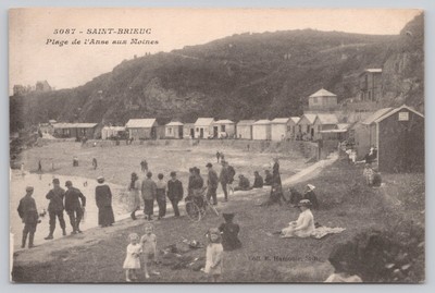 s27137 Plage de l'Anse aux Moines Saint Brieuc Frankreich E Hamonische Postkarte