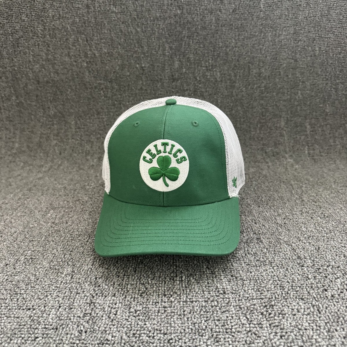 '47 Brand Boston Celtics Trucker Snapback Green White One Size NBA Hat