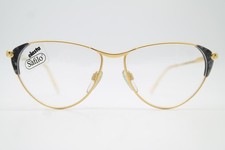 Occhiali vintage Safilo elasta L 543 oro grigio montatura ovale eyeglasses