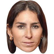 Deborah Reyner Sebag Brown Hair Celebrity Mask, Flat Card Face