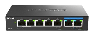 D-LINK DMS-107 7-Port Multi-Gigabit Unmanaged Desktop Switch 7