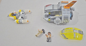 Star Wars  #75199 Combat speeder & #75176  Transport Pod  incomplete &3 figures