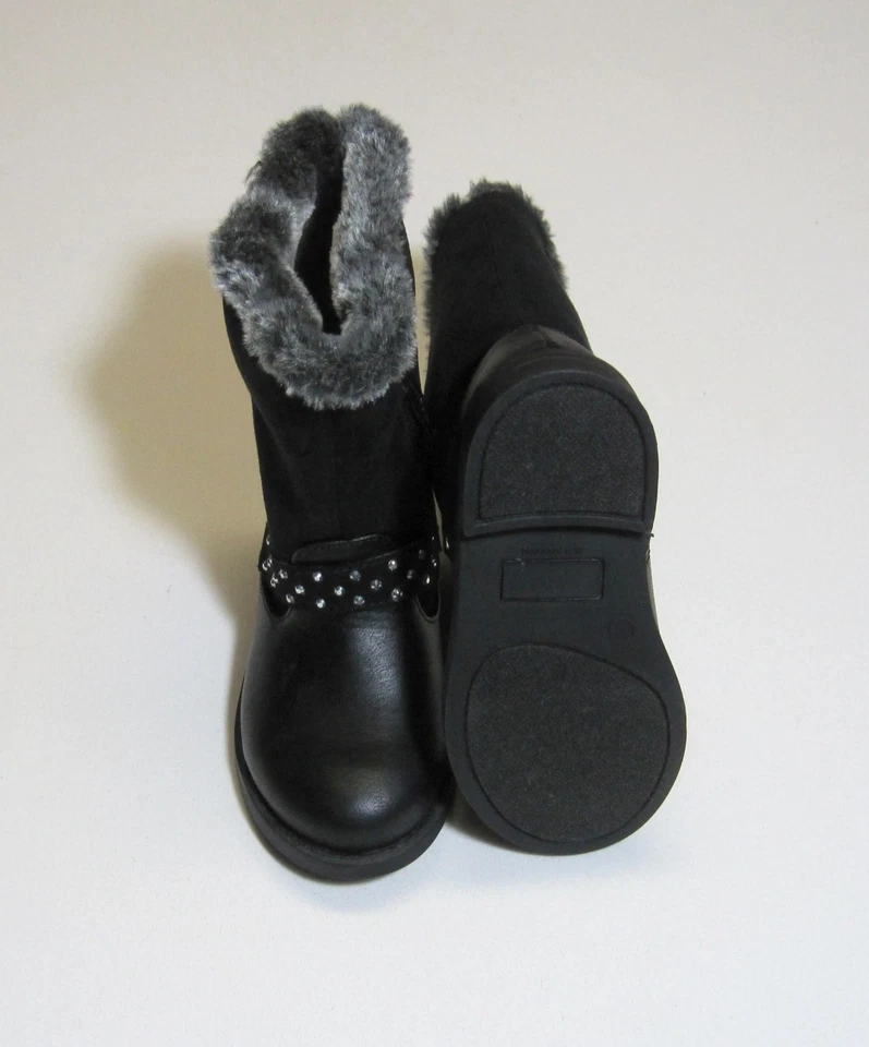 Botas de piel para niñas pequeñas Negro, NWT, Cherokee Foto 2 de 4