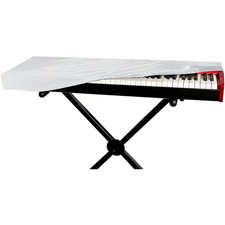 On-Stage 88-Key Keyboard Dust Cover White 61 Key