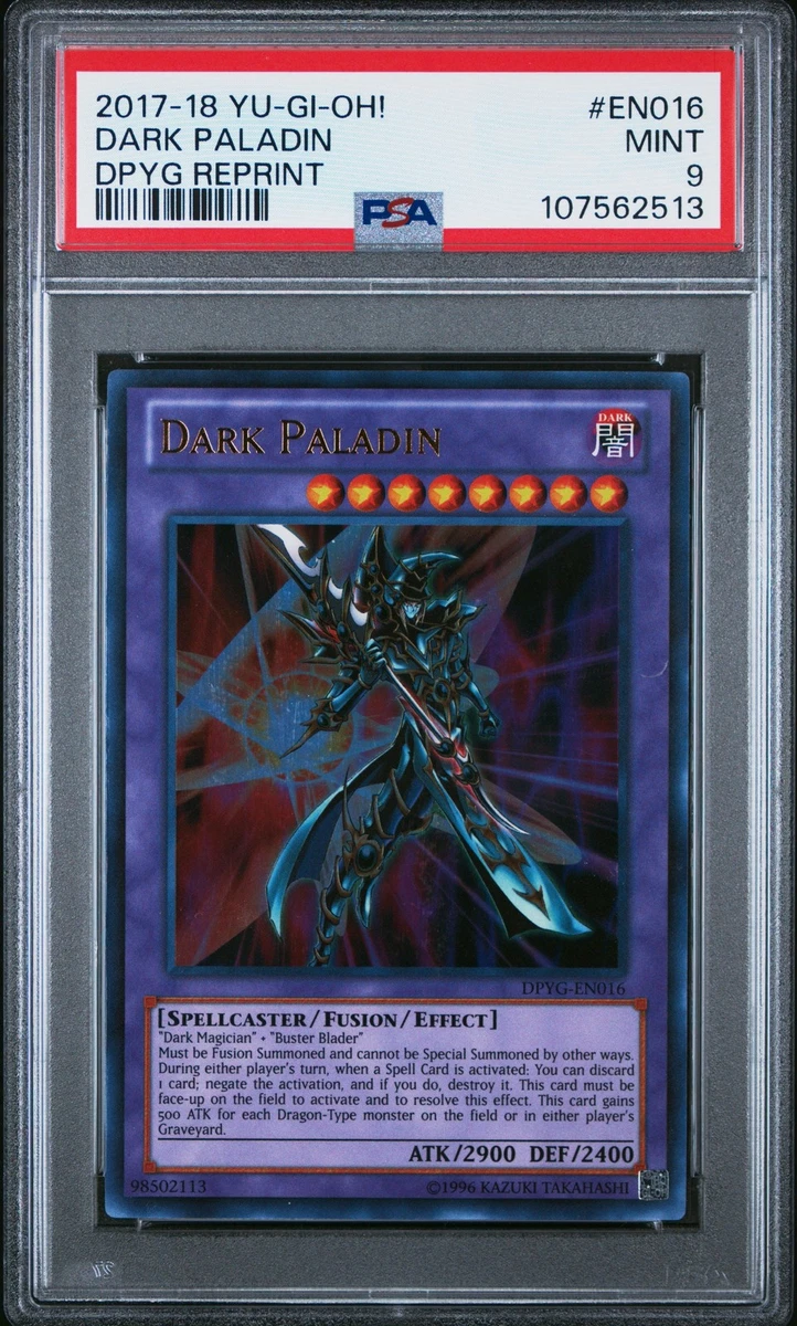 遊戯王OCG デュエルモンスターズ dark paladin psa10 Dark Paladin MFC 1st PSA 10 Gem Mint Ultra Rare #105 Error Art