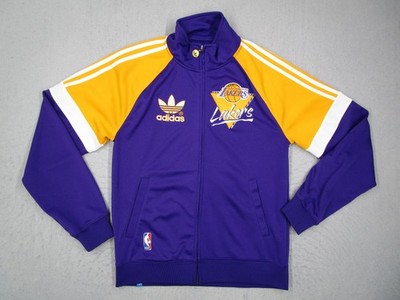 Los Angeles Lakers Jacket Mens Small Purple Gold NBA Basketball
