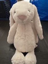 BNWT Jellycat Large Bashful Cream Bunny  HTF Plush Awesome Item 🔥 