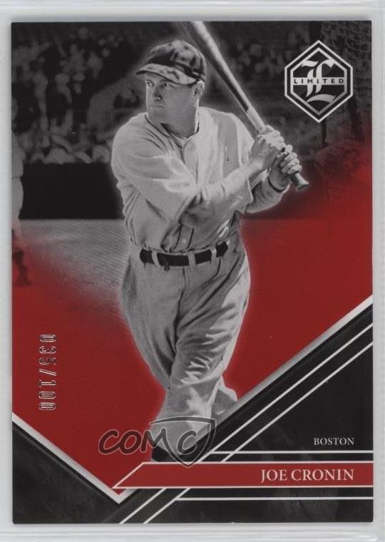 2023 Panini Chronicles Limited Red /100 Joe Cronin #4 HOF 0l2