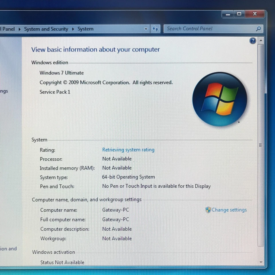 PC Gateway GT5662 Retro Gaming AMD Phenom X4 2.20GHz 8GB RAM Windows 7 Ultimate Foto 3 de 4