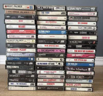 Lot of 57 Cassette Tapes 1980's 1990's