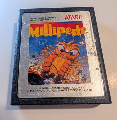 MILLIPEDE Atari 2600 Video Game Cartridge Classic Vintage Arcade Tested WORKS