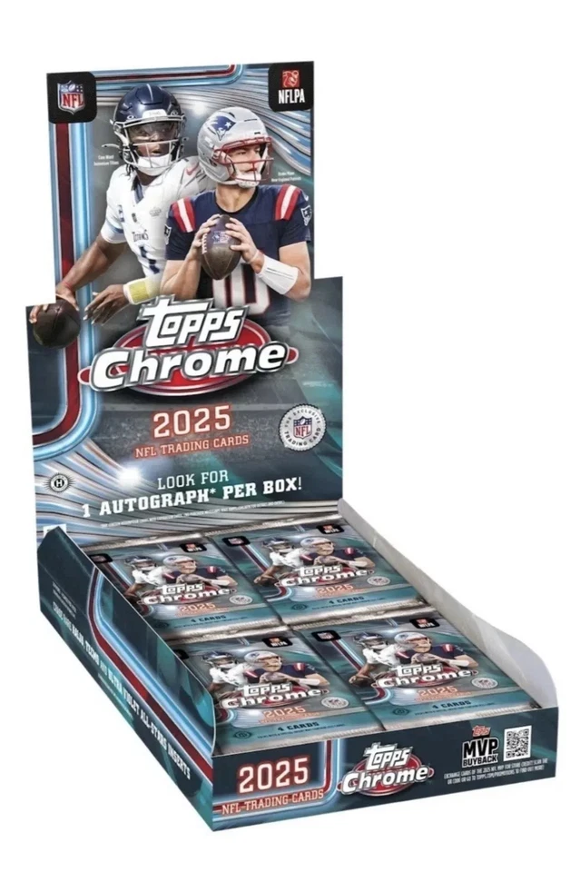 Rip and Ship pack night. 2025 Topps Chrome Football Hobby 1 Box of packs!
