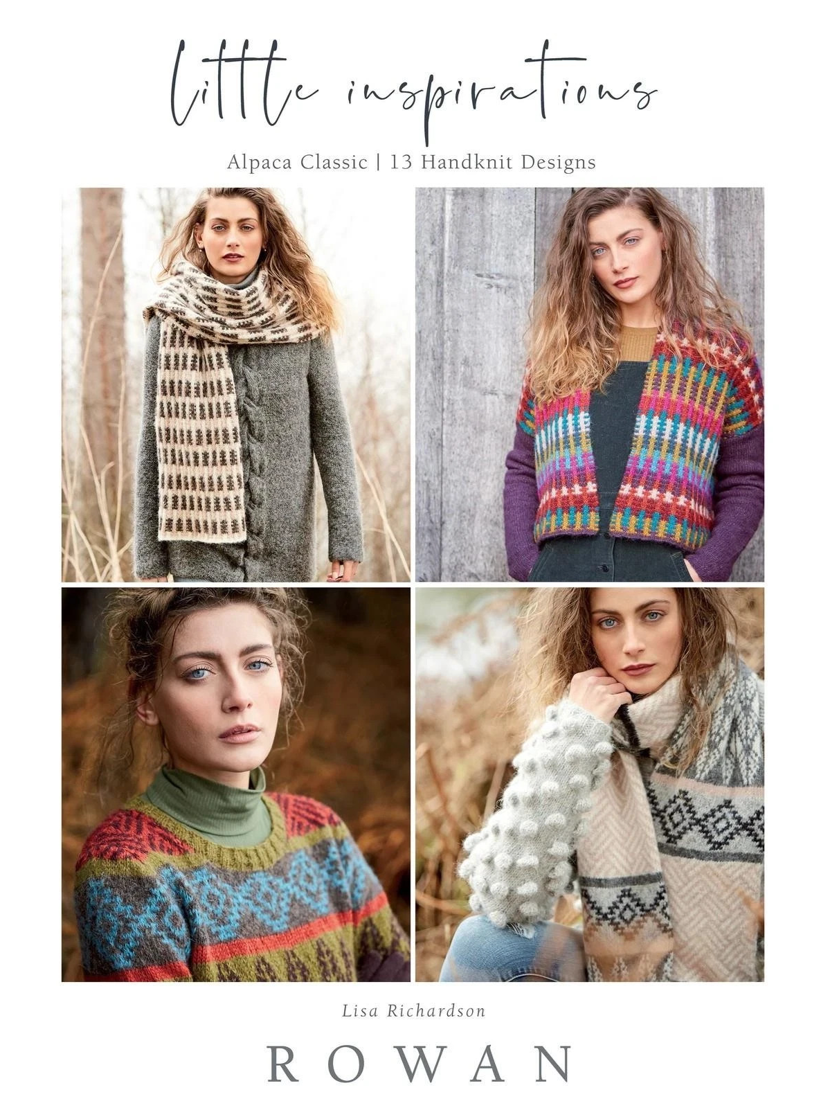 ROWAN LITTLE INSPIRATIONS Knitting pattern book 13 Ladies Alpaca Designs