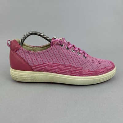 Ecco Hybrid Pink Freizeit Low Top Schnürschuhe Damen Golfschuhe Größe EU40 UK 6,5 - 7