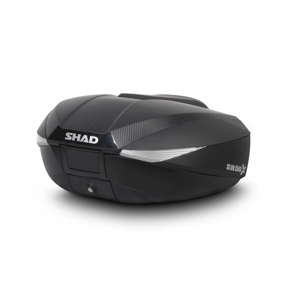 Topcase Carbon 46-58L Shad Sh58X Mit TräGerplatte FüR Honda Cbf 1000 Fa Abs 2010-image