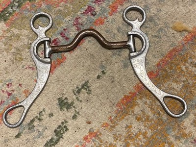 Francois Gauthier FG alumn shank used western bit engraved shanks SHIPS FREE