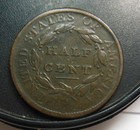 1809 HALF CENT, NICE COIN — photo 2