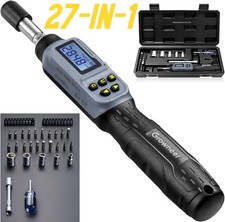 Digital Torque Screwdriver 14 Drive 0.3-6 Nm 2.66-53.1 In-lb Led Buzzer Bits Digital Torque Screwdriver 14 Drive 0.3-6 Nm 2.66-53.1 In-lb Led Buzzer Bits