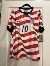 Nike USMNT 2026 Pulisic 10 Home Aero-FIT Authentic Stripes Match Jersey Size L