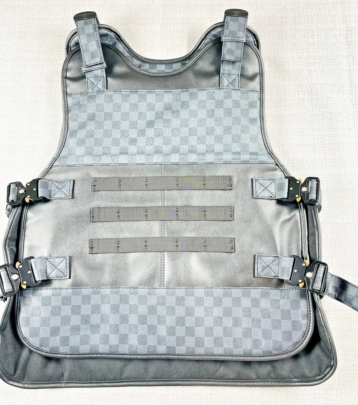 Hudson Outerwear Leather Tactical Grey Black Check Best Men's One Size