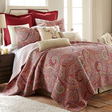 - Spruce Red Quilt Set - King/Cal King Quilt 106X92In. Two King Pillow Shams