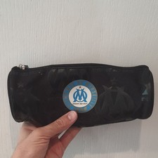 Olympique de Marseille OM trousse scolaire noire zippée
