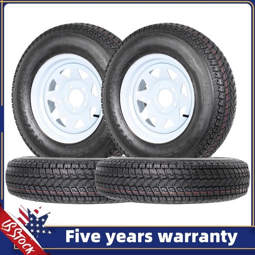 4X ST175/80D13 Trailer Tires on Rim 13