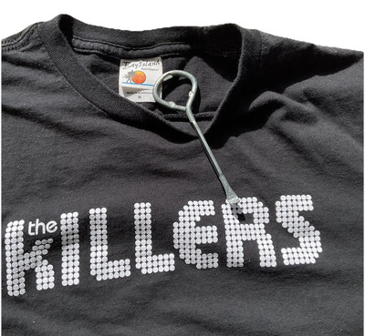 Vintage The Killers Band Tour Concert T Shirt Y2K Black Logo M BIN