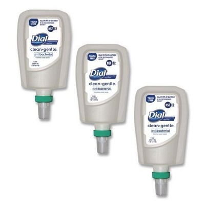 Dial Prof Clean+Gentle Foaming Hand Wash Refill, Frag-Free, 1L, 3/CT
